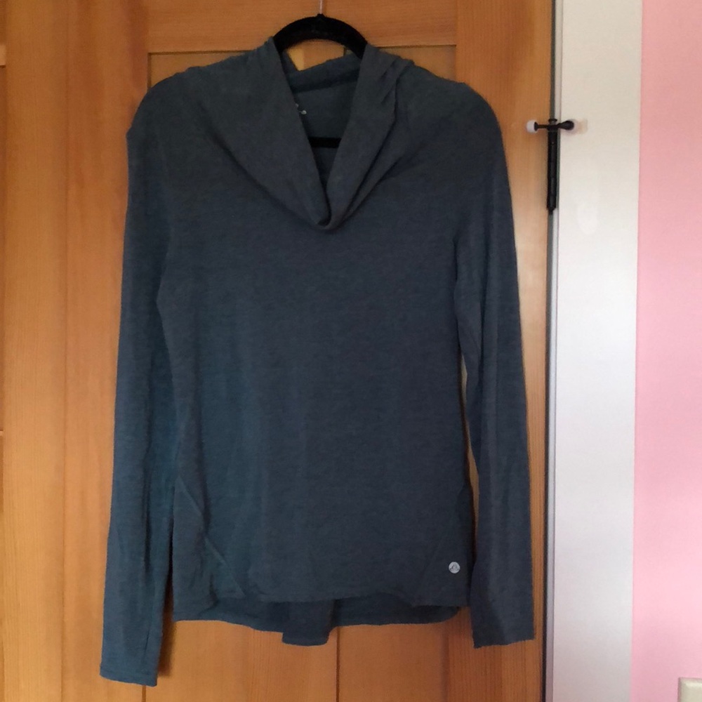 Cowled neck sweatshirt